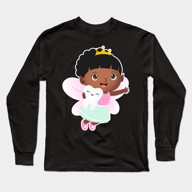 Black tooth fairy Long Sleeve T-Shirt by Riczdodo